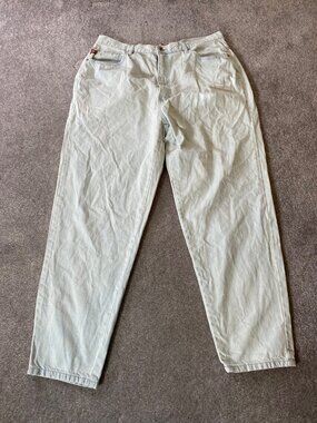 No Excuses Light Wash Denim Jeans Relaxed Fit High Waist 34 20W